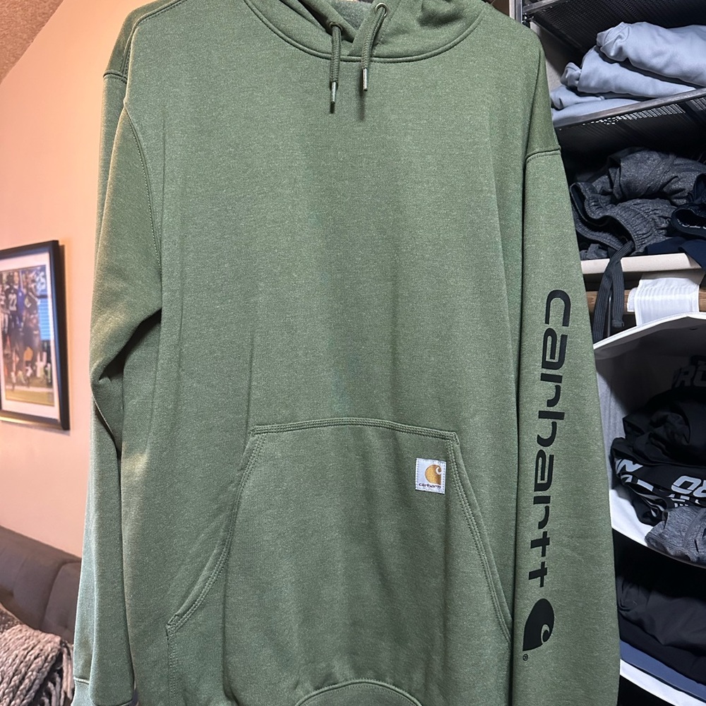 Carhartt Olive Green Men's Hoodie